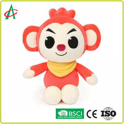 OEM 8 `` Mainan Bayi Hewan Mewah, sertifikat BSCI Boneka Monyet Mewah