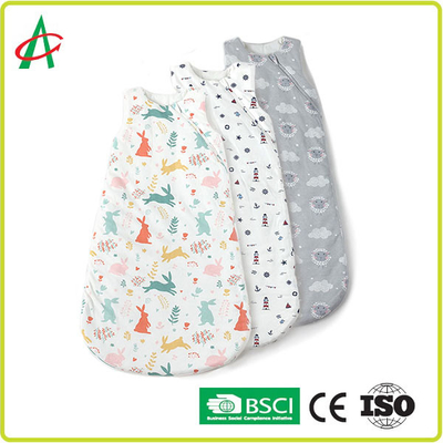 Kantong Tidur Bayi Tanpa Lengan Berlapis CE Dengan Ritsleting