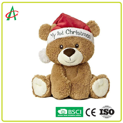 Indah Teddy Bear Xmas Hadiah Mainan Mewah Stuffed Animal Saya 1 Natal Menyesuaikan