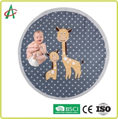 Non Slip EN71 Washable Baby Play Mat Kain Bertekstur Super Lembut