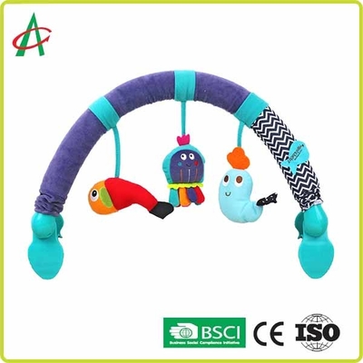 L67cm Spiral Pram Mainan Kereta Dorong Bayi Kereta Dorong Dengan BB Squeaker