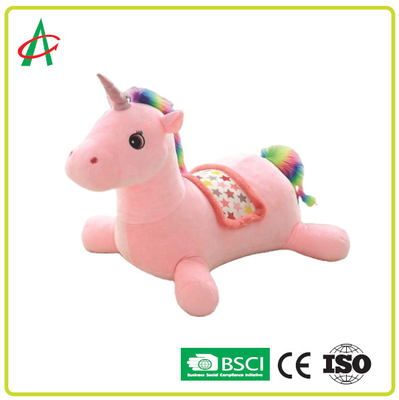 BSCI BPA Gratis Bantal Mainan Mewah Unicorn yang Dapat Dicuci