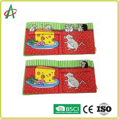Buku Lembut 20cmx20cm Untuk Bayi Desain 3D Kain Katun Lembut