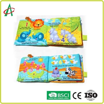 Buku Lembut 20cmx20cm Untuk Bayi Desain 3D Kain Katun Lembut