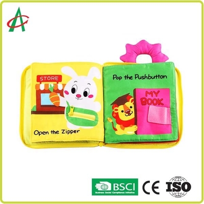 Buku Kain Lembut Poliester 20x20cm Untuk Bayi ASTM Standard