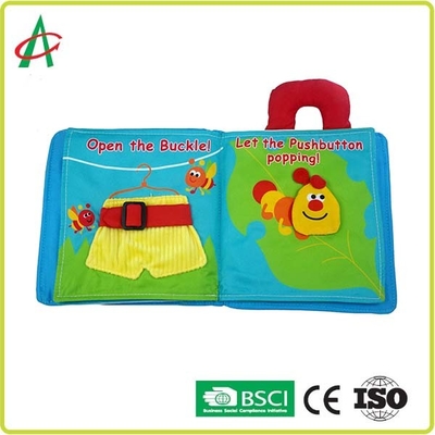 ISO BSCI Keluarga Pendidikan Awal 3d Buku Kain Kain Poliester