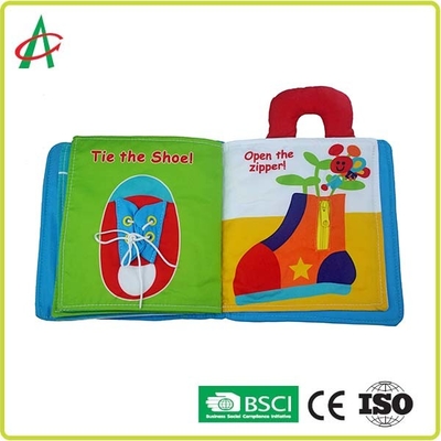 ISO BSCI Keluarga Pendidikan Awal 3d Buku Kain Kain Poliester