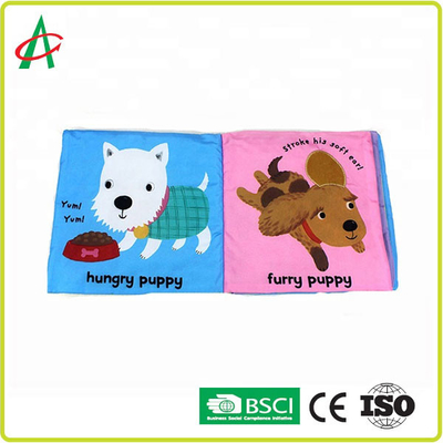 Merangkul Buku Lembut Untuk Bayi Kain Katun 18x18cm