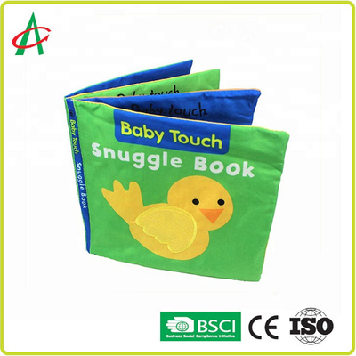Merangkul Buku Lembut Untuk Bayi Kain Katun 18x18cm