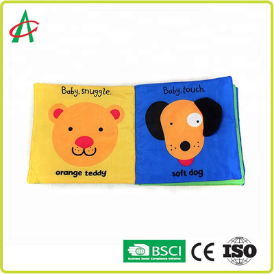 Merangkul Buku Lembut Untuk Bayi Kain Katun 18x18cm