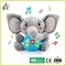 23.9cm Cuddle Stuffed Animals, OEM Talking Elephant Plush Toy With Music