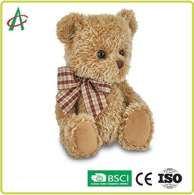10.5 "X 7" Shaggy Brown Plush Teddy Bear Untuk Hadiah Valentine