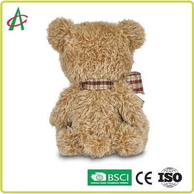 10.5 "X 7" Shaggy Brown Plush Teddy Bear Untuk Hadiah Valentine