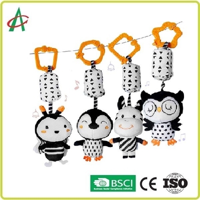 Boks Mainan Gantung Stroller, 9.45 inci Baby Ring Rattle