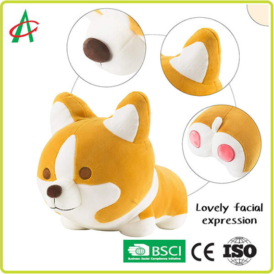 ODM Shiba Inu Stuffed Toy, EN71-1-2-3 Bantal Mewah Corgi yang Lucu