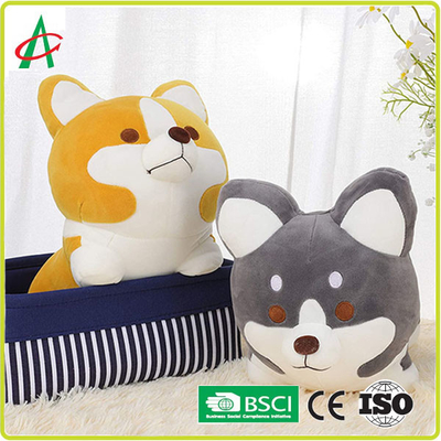 ODM Shiba Inu Stuffed Toy, EN71-1-2-3 Bantal Mewah Corgi yang Lucu