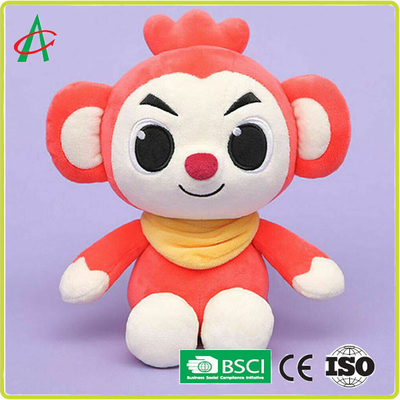 OEM 8 `` Mainan Bayi Hewan Mewah, sertifikat BSCI Boneka Monyet Mewah