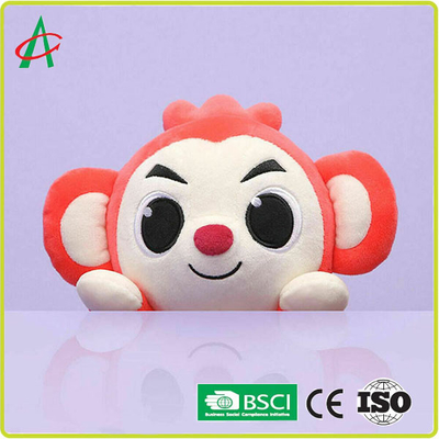 OEM 8 `` Mainan Bayi Hewan Mewah, sertifikat BSCI Boneka Monyet Mewah
