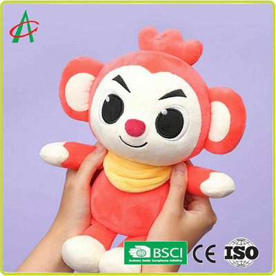 OEM 8 `` Mainan Bayi Hewan Mewah, sertifikat BSCI Boneka Monyet Mewah