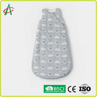 Kantong Tidur Bayi Tanpa Lengan Berlapis CE Dengan Ritsleting