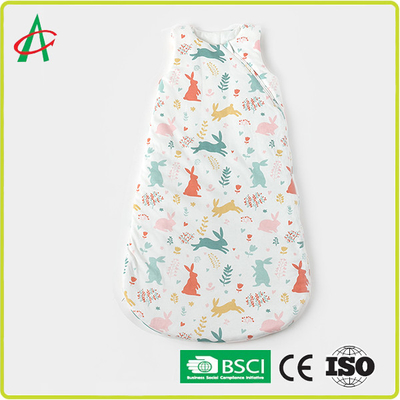 Kantong Tidur Bayi Tanpa Lengan Berlapis CE Dengan Ritsleting