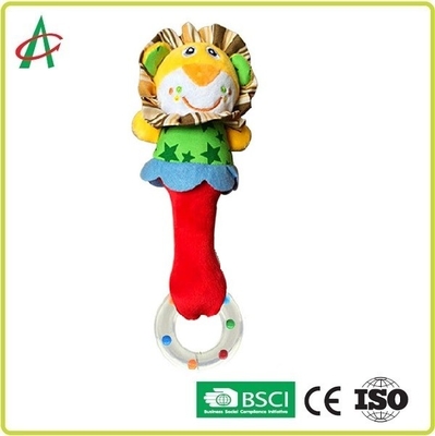 PP Cotton Shaker Baby Plush Rattle LDPE Teether Kain Lembut Aman