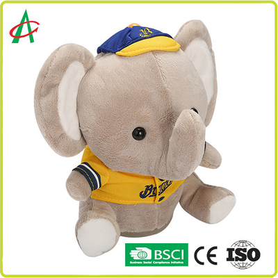 Mainan Mewah Musik 20cm, CPSIA Peek A Boo Singing Elephant
