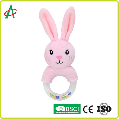 Kelinci 21x8.5cm Baby Plush Rattle 100 polyester Sertifikasi CE