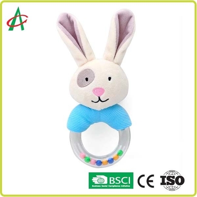 Kelinci 21x8.5cm Baby Plush Rattle 100 polyester Sertifikasi CE