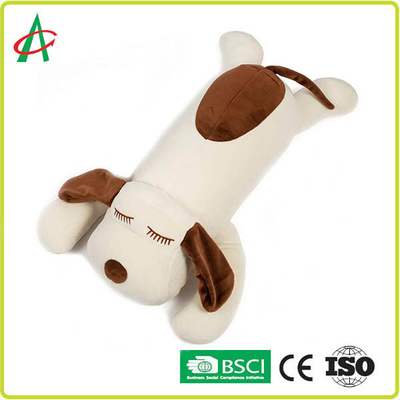 Soft Spandex Plush Toys Bantal Bantal Berbentuk Anjing Dalam Ukuran 17,5 X 9 Inch