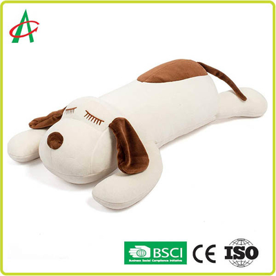 Soft Spandex Plush Toys Bantal Bantal Berbentuk Anjing Dalam Ukuran 17,5 X 9 Inch