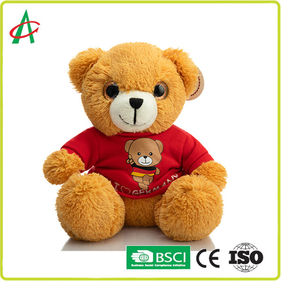28cm T Shirt Plush Teddy Bear untuk Hadiah Liburan Mainan Bayi