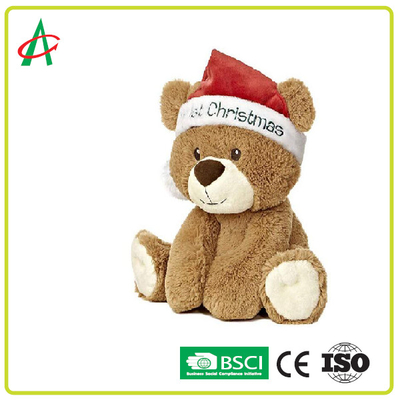 Indah Teddy Bear Xmas Hadiah Mainan Mewah Stuffed Animal Saya 1 Natal Menyesuaikan