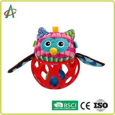 Food Grade L14cm Baby Plush Rattle Tangan Latihan Gerakan Halus