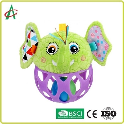 Food Grade L14cm Baby Plush Rattle Tangan Latihan Gerakan Halus