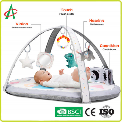 Angelber CPSC Newborn Baby Play Mat Dengan Lubang Bola Dan Buku Kain