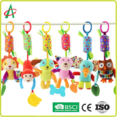 21 * 10cm Crib Safe Stuffed Animals, EN71 Baby Hanging Rattle Toys