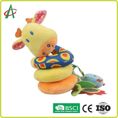 Soft boa Spiral Pram Toy 68cm * 35cm Dengan Bebek Mewah Dan Cermin