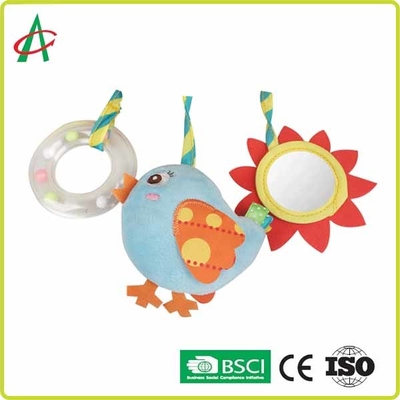 Soft boa Spiral Pram Toy 68cm * 35cm Dengan Bebek Mewah Dan Cermin