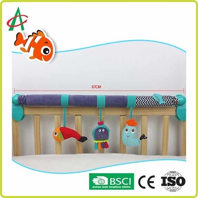 L67cm Spiral Pram Mainan Kereta Dorong Bayi Kereta Dorong Dengan BB Squeaker