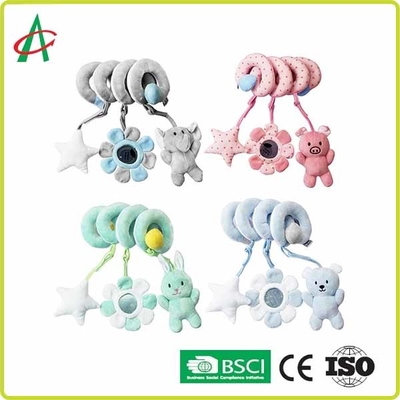 Mainan Spiral Pram 20cm yang Baru Lahir Dengan Rattle Dan BB Squeaky