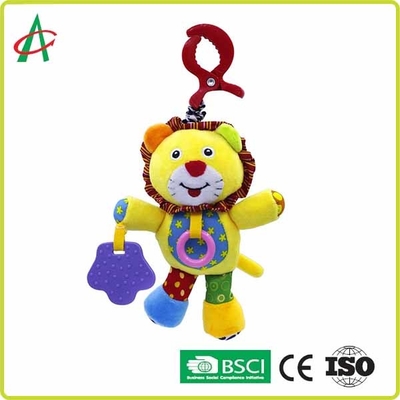 Lion 15cm Baby Plush Rattle Dengan Chewing Teethers