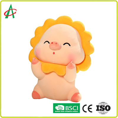 Babi Mainan Mewah Boneka Bantal Bentuk Matahari Tempat Tidur Mainan Super Lembut Mainan Mewah Hadiah Liburan