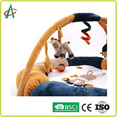 AZO Gratis kain bOA Baby Gym Play Mat Dengan Mini Mainan Hewan Mewah