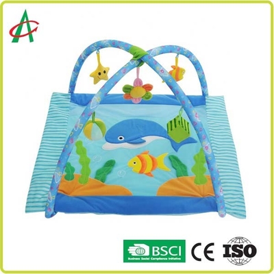 CPSC Non Slip Washable Baby Tummy Time Mat Untuk Perkembangan Kognitif