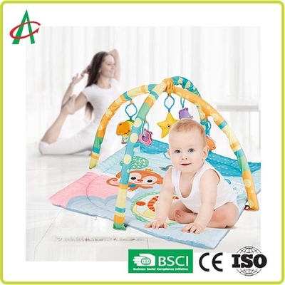 CPSC Non Slip Washable Baby Tummy Time Mat Untuk Perkembangan Kognitif