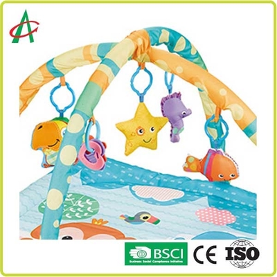 CPSC Non Slip Washable Baby Tummy Time Mat Untuk Perkembangan Kognitif