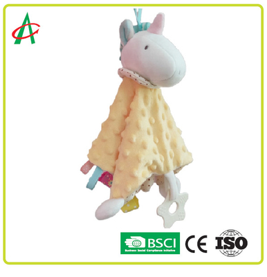 Dapat Dicuci 20.5x25CM Bayi Kenyamanan Selimut Mainan Sertifikat CE/BSCI