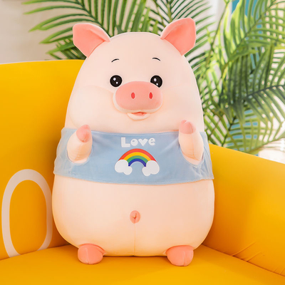 OEM Dicuci 20in Bantal Mainan Mewah Babi Lucu Untuk Anak Perempuan