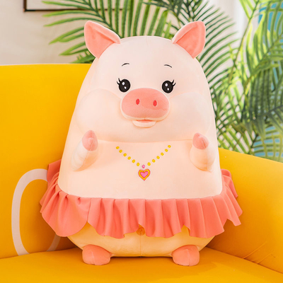 OEM Dicuci 20in Bantal Mainan Mewah Babi Lucu Untuk Anak Perempuan